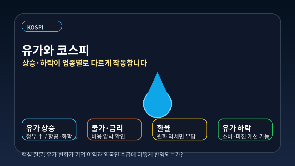 유가가 코스피에 미치는 영향 업종별 체크포인트