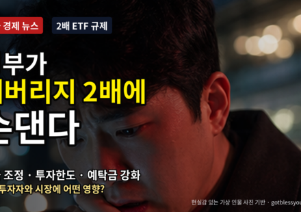 정부가 레버리지 2배에 손댄다 현실감 있는 사람 사진 기반 대표이미지