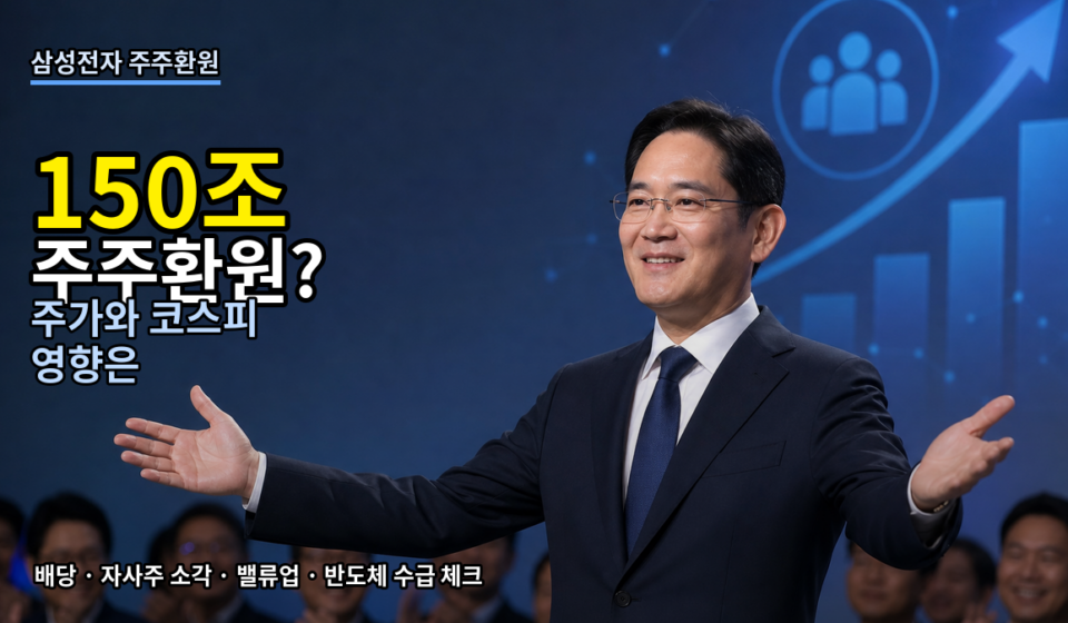 삼성전자 150조 주주환원 기대감 대표 이미지 v3