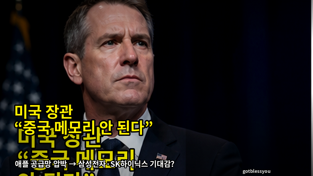 미국 중국 메모리 반대 이슈 대표 이미지